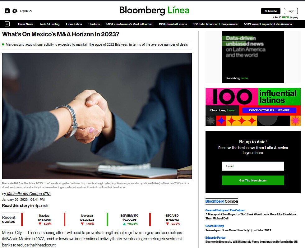 Whats On Mexicos M&A Horizon In 2023?